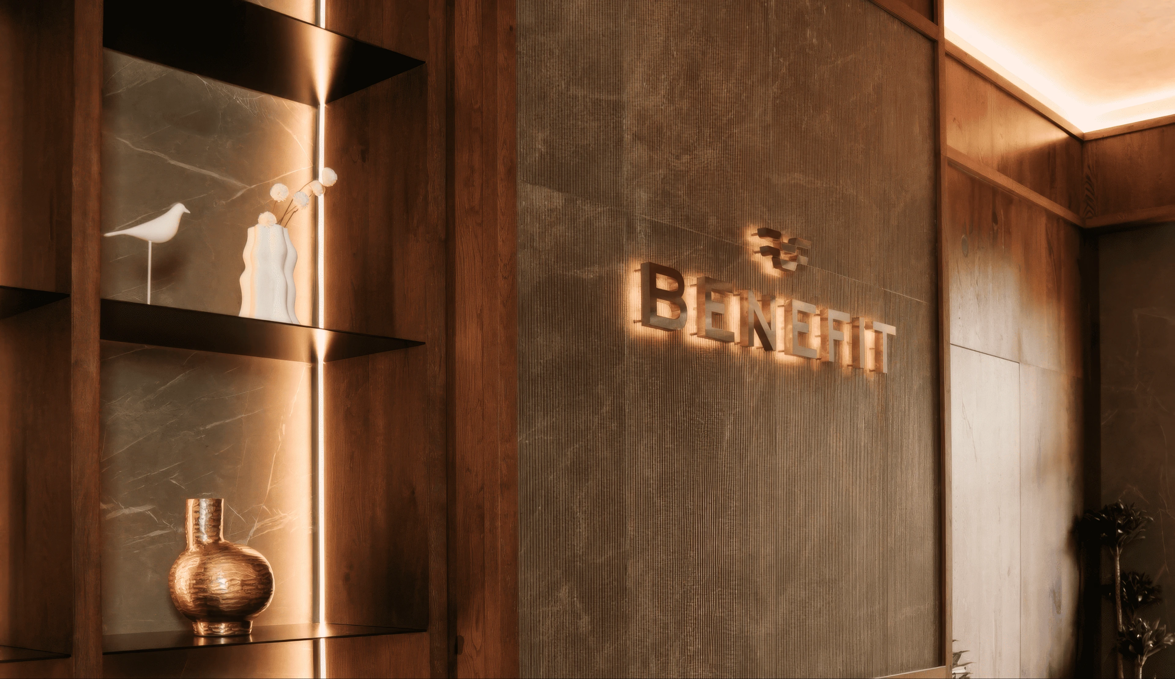 Вывеска и оформление номеров для Benefit Chalet — фотография 2
